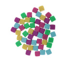 50PCS 16mm BLANK 6 SIDED DICE Mixed Color for Wargames, Casualty Markers - Round