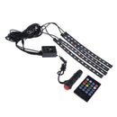DC12V 48-LED Car Interior Atmosphere Neon Lights Strip Music Control + IR Remote