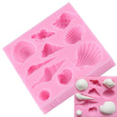 Silicone Cartoon Seashell Design Cake Baking Mould Mat Kitchen DIY Decorating