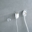 4pcs/pack home office wall adhesive plastic power plug storage hook random co JS