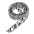 Hot-Fix or Sew-On Beaded Crystal Rhinestone Trim by Yard for Bridal Belt Wedding