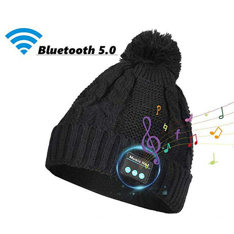 Bluetooth Earphone Cap Winter Outdoor Thermal Wireless Headphone Hat for Huawei