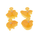 Halloween Pumpkin Ghost Theme Plastic Cookie Cutter Plunger Cake Decora Tool Gw