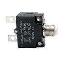 20A Push Button Reset Circuit Breaker, DC50V AC125-250V Thermal Overload