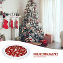 Christmas Tree Skirt Tree Carpet Floor Party Decoration Door Mat (Red)
