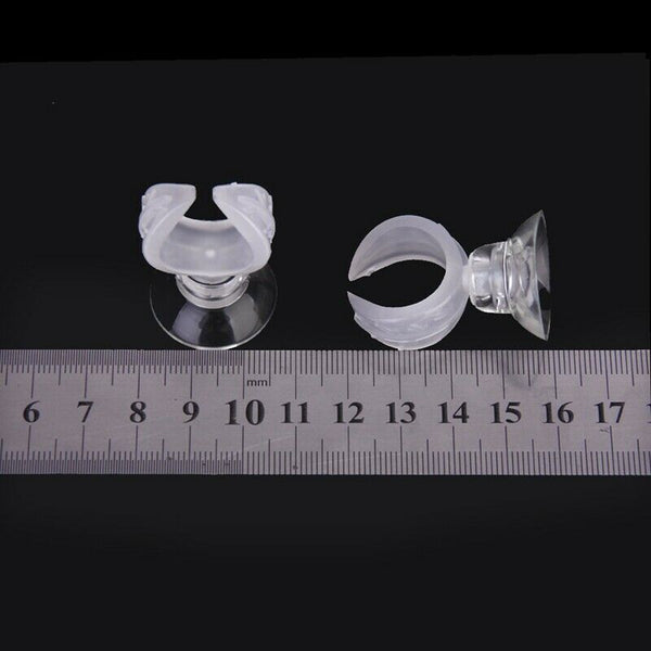 4pcs Suction Cups + 4pcs Clips for Aquarium Water Pipe/Heating Rod/Glass Ai