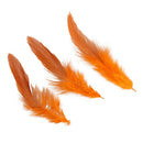 50 Beautiful cock feathers 12-18cm / 4-7inch orange N6L3