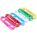 Super Large Paper Clips Vinyl Coated, 30 Pack 4 Inch Assorted Color Jumbo P