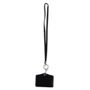 Rhinestone Crystal Work Card ID Case Holder Lanyard Sling (Black) B8N1