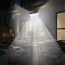 206LED Solar Motion Sensor Wall Light Outdoor Waterproof Garden Yard Street Lamp
