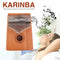 17-Key Thumb Finger Piano African Mbira Mahogany Wood Kalimba (Letter)
