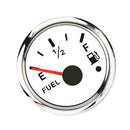 2" 52mm Universal Boat Marine Fuel Level Gauge LED Light Display White Accessori
