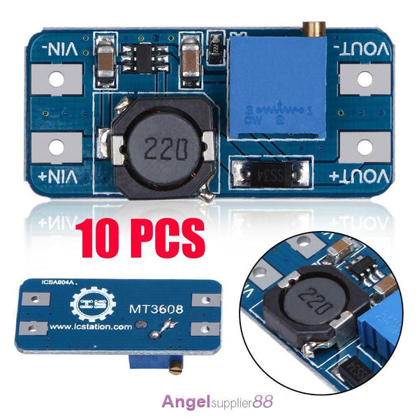10Pcs MT3608 2A DC-DC Step Up Power Apply Booster Power Module for Arduino