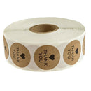 Round Kraft Wedding Thanks Decor Stickers Student Stickers Thank You Sticke W8B8