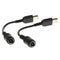 2XTip Converter Adapter Cable, MALE TO DC power Plug Barrel Connector Cable