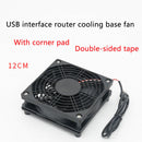 DIY Home Office 120mm Big Airflow Cooling Fan For Router TV Box Silent USB Power