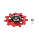 1 Set 11T Rear Derailleur Jockey Wheel Ceramic Bearing Guide Roller (Red) A