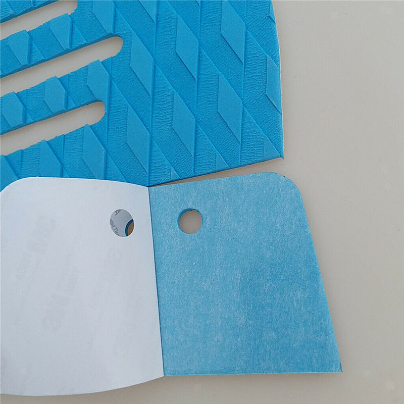 3 Count Blue Surfing Boards Anti-slip Decks Beach Surfboard Traction Pads for