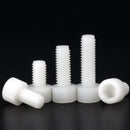 14pc M8 x(30-60mm) White Plastic Nylon Socket Cap Screw Hex Head Allen Bolts Kit