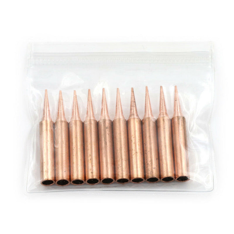 10Pcs/Lot 900M-T-I Soldering Tips Pure Copper Low Temperature Soldering Iron SE