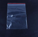 100 Small Clear Bags Plastic Poly Baggy Grip Self Seal Resealable Zip Lock