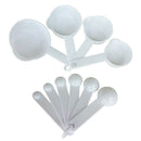 10 pieces Measure Cups white C6S2