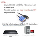 1080P Adapter Cable Mini Convert Transmission HDTV To VGA Male Support Stable HD