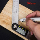 Stainless steel two-in-one electronic digital protractor woodworking angle F1I6