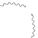 Black Spring Wave Metal Hoop Hair Band Girl Men's Head Band Accessory