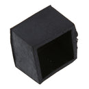 4 Pcs Black Chair Table Leg Rubber Foot Covers Protectors 28mm x 28mm