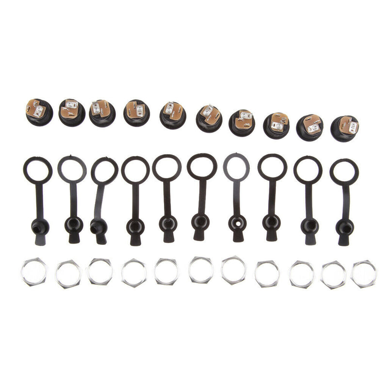 10Pcs DC-022 5.5-2.1 / 5.5 x 2.1mm DC Power Socket DC Connector Mounting