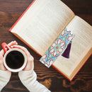 DIY Flower Special Shaped Diamond Painting Leather Tassel Bookmark Gifts