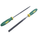 6 Pcs Plastic Handle Flat Square Round Needle Files Set