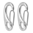 2 Lobster Packs with 2 "Heavy Duty 304 Stainless Steel Door Spring Clip for
