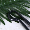 black folding v-shape comb hair straightener hairdressing straightene brush TO