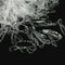 200pcs Scrunchies Tiny Clear Hair Elastic Ties Band Ponytail Holder Rubber