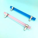 2Pcs Acrylic Pull Handle Cabinet Drawer Door Knob Pulls Spindle Bar Rod