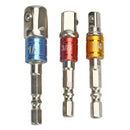 3Pcs Socket Bit Adapter Hex Shank Drill Nut Driver Power Bar set Newest Useful