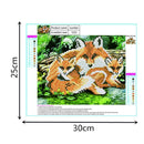 5D DIY Diamond Painting Wolf Mother Love Family Cross Stitch Embroidery Kit