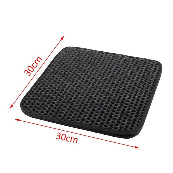 1X(Cat Litter Mat Litter Trapping Litter Mat Honeycomb Double Layer Waterpr