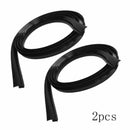 2x 1.7M Seal Car Door Edge Guard Trim Molding Protector Auto Strip Black Rubber