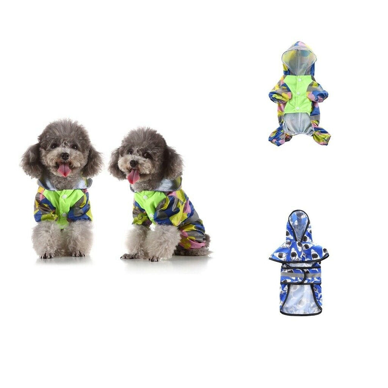 2 Pieces Pet Dogs Rainy Raincoat Puppy Rain