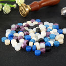 100pcs Octagon Fire Painting Pills Sealing Wax Granule Stamping Wedding Envelope