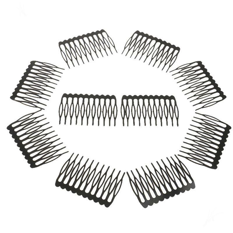 10pcs 10 Teeth Fashion Hair Wig Combs Hairpins for DIY Bridal Hair Dressing