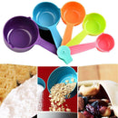 5pcs Plastic Colorful Measuring Spoon Sugar Cake Baking Kitchen Gadget Tool