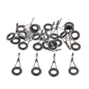 75x Sea Pole Fishing Casting Rod Guides Parts Line Rings DIY Rod Repair Kits