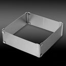 Stainless Steel Cake Ring Handmade Diy Pastry Moulding Decoration Adjustabl R9F6