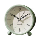 Silent Alarm Clock Kids Students Bedroom Bedsides Analogue Alarm Clock Green