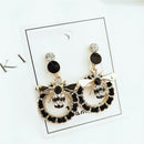 Women's Fashion Trendy Honey Bee Alloy Earrings Jewelry Female Long Tassel