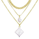 Multi-layer 3 layers Choker Necklace Collar Statement NecklacesGift Pendant M5H8